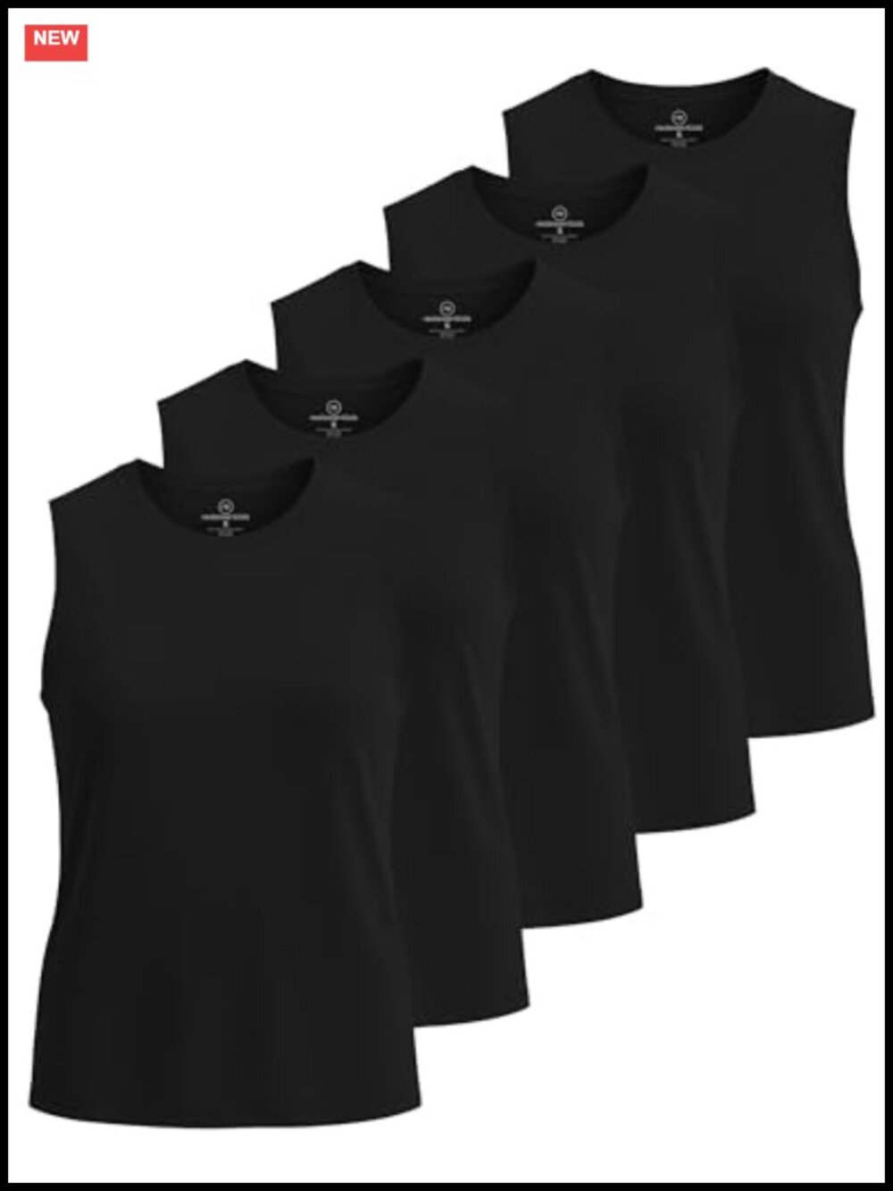 Women's Dry Fit Racerback Tank Tops 5 Pack Sleeveless Workout Gym Muscle Tops
